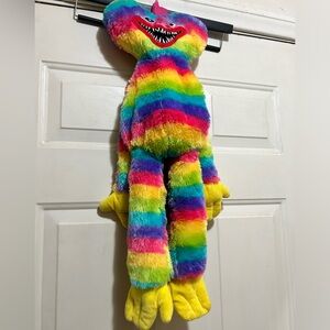 Huggy Wuggy Plush Backpack Rare look Rainbow